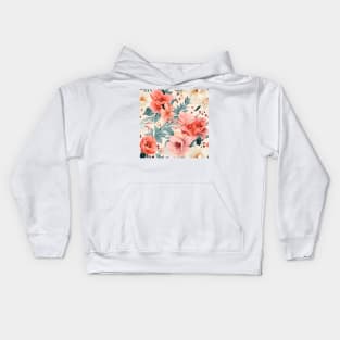 Wedding Flowers Pattern 6 Kids Hoodie